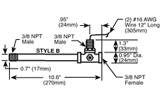 3/8 inch - Threaded Inlines - Style B