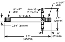1/2 inch - Threaded Inlines - Style A