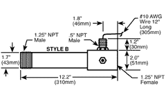 1 1/4 inch - Threaded Inlines - Style B