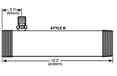 2 1/2 inch - Threaded Inlines - Style B