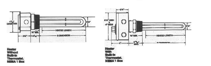 Screw Plug Immersion Heaters