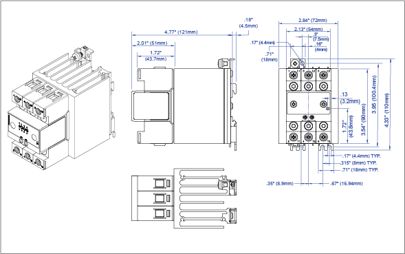 3PSS60A30 Dimension